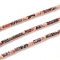 Natural Leopard Skin Jasper Beads Strands, Column, 4~5x2.2mm, Hole: 0.8mm, about 85~99pcs/Strand, 15.75 inch(40cm)