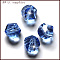 K9 Glass, Imitation Austrian Crystal Beads, Grade AAA, Faceted, Polygon, Cornflower Blue, 10mm, Hole: 0.9~1mm