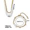 Stainless Steel Imitation Pearl Series Layered Bracelets & Necklaces Set for Women