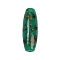Handmade Lampwork Beads, Spaghetti Beads, Oval, Dark Green, 39.5x14x14mm