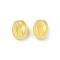 Transparent Glass Beads, Coffee Bean, Baking Paint, Gold, 11x8.5x6.5mm, Hole: 1mm