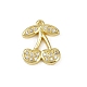 Латунные микро проложить кубического циркония подвески KK-M322-48G-05-1