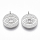 Латунные микро проложить кубического циркония подвески KK-S356-014P-NF-1