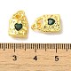 Латунные микро проложить кубического циркония подвески KK-H461-06G-02-3