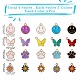 Подвески из сплава эмали 80шт 20 стиля FIND-SZ0002-31-7