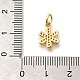 Латунные подвески с микропаве из оранжевого кубического циркония KK-L225-016G-3