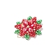Рождественские подвески-снежинки из стеклянных бусинок PALLOY-MZ00800-4