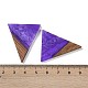 Подвески из смолы и дерева WOOD-F015-06H-3