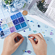 Прозрачные стеклянные бусины GLAA-SC0002-52-3