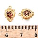 Латунные микропаве прозрачные кубические циркониевые подвески KK-T073-28G-3