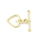 Застежки-тоглы из сплава в форме сердца FIND-B047-04G-2