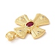 Латунные микро проложить кубического циркония подвески KK-M246-01G-3