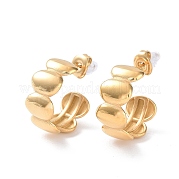 Овальные серьги-гвоздики из нержавеющей стали 304 EJEW-H115-25G