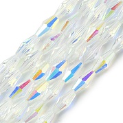 Прозрачные стеклянные бусины гальваническим пряди GLAA-K064-05A-AB03
