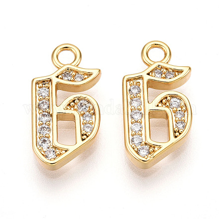 Латунные микро проложить кубического циркония подвески KK-N261-104G-G-1