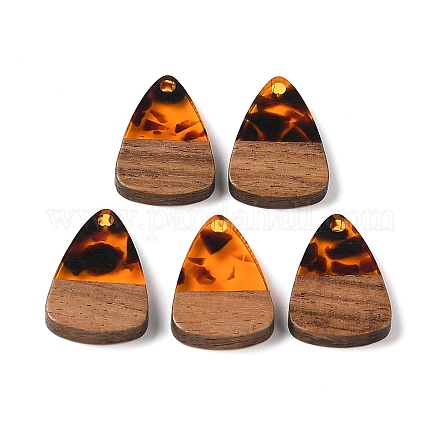 Подвески из смолы и дерева WOOD-S061-02O-1