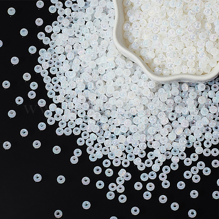 1500 шт. 6/0 непрозрачных радужных круглых стеклянных бусины SEED-PH0001-74-1