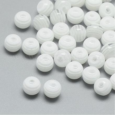 Прозрачная полоса смолы бусины RESI-S345-8mm-02-1