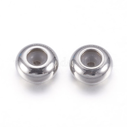 Бусины из нержавеющей стали 304 STAS-P194-01-8x4mm-1