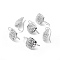 Brass Earrings Hook Findings, with Vertical Loop, Platinum, 21mm, Hole: 1.2mm, 24 Gauge, Pin: 0.5mm