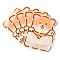 Cartoon Plastic Zip Lock Bag, Storage Bags, Self Seal Bag, Top Seal, with Window, Sandy Brown, Dog Pattern, 20.2x16x0.15cm, Unilateral Thickness: 3.9 Mil(0.1mm)
