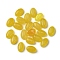 Natural White Jade Cabochons, Oval, Dyed, Gold, 6x4x2~2.5mm