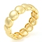 Rack Plating Brass Stretch Bracelets, Jewelry for Women, Cadmium Free & Lead Free, Real 18K Gold Plated, Inner Diameter: 2-3/8 inch(6cm)