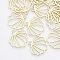 Alloy Pendants, Scallop, Light Gold, 21x20.5x1mm, Hole: 2mm