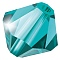 Preciosa® Crystal Beads, Czech Crystal, Bicone(451 69 302 Rondelle), 60230 Blue Zircon, 5mm, Hole: 1mm