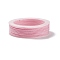Braided Nylon Threads, Dyed, Knotting Cord, for Chinese Knotting, Crafts and Jewelry Making, Pink, 1mm, about 21.87 yards(20m)/roll