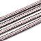 Elastic Cord, with Nylon Outside and Rubber Inside, Misty Rose, 5.5x2.5mm, about 100yard/bundle(300 feet/bundle)