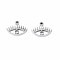 Non-Tarnish 201 Stainless Steel Charms, Eye, Stainless Steel Color, 8x11x1mm, Hole: 1mm