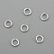 304 Stainless Steel Jump Rings, Open Jump Rings, Silver, 24 Gauge, 3x0.5mm, Inner Diameter: 2mm