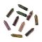 Natural Indian Agate Pointed Pendants, Faceted, Bullet, 30~33x8~9mm, Hole: 1.4~1.6mm