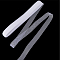 Polyester Elastic Deco Mesh Ribbons, for Hat Decoration, White, 1 inch(25mm), about 22.97 Yards(21m)/Roll