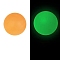 Luminous Food Grade Silicone Beads, DIY Necklaces Making, Round, Orange, 15mm
