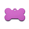 Pet Aluminium Pendants, Stamping Blank Tag, Bone, Purple, 25x38x1mm, Hole: 3mm