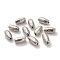 CCB Plastic Beads, Column with Flower, Platinum, 11x5.5mm, Hole: 1.6mm