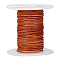 20M Round Cowhide Leather Cord, Jewelry Cord, Jewelry Making Material, Peru, 1.5mm, about 21.87 Yards(20m)/Roll