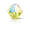 Preciosa® Crystal Beads, Czech Crystal, Bicone(451 69 302 Rondelle), 80310 201 Citrine Glitter, 6mm, Hole: 1mm
