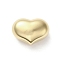304 Stainless Steel Beads, Heart, Real 14K Gold Plated, 22x30x15mm, Hole: 2.5mm