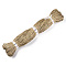 Waxed Cotton Cord, Tan, 1.5mm, about 360yard/bundle(330m/bundle)