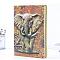 3D PU Leather Notebook, with Paper Inside, Rectangle with Elephant Pattern, for School Office Supplies, Multi-color, 215x145mm