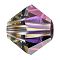 Preciosa® Crystal Beads, Czech Crystal, Bicone(451 69 302 Rondelle), 00030 299 Volcano, 4mm, Hole: 0.8mm