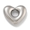 Anti-Tarnish 304 Stainless Steel Charms, Heart Charm, Stainless Steel Color, 13x14.5x4mm, Hole: 4mm