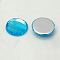 Imitation Taiwan Acrylic Rhinestone Flat Back Cabochons, Faceted, Half Round/Dome, Deep Sky Blue, 10x3.5mm, 1000pcs/bag