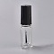 Transparent Glass Nail Polish Empty Bottle, with Brush, Clear, 1.8x1.8x6.1cm, 5ml/bottle