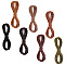 PandaHall 7 Colors 2.5mm Faux Suede Leather Cord, 35m Imitation Leather Lacing Flat Leather String Leather Lace Strip Braiding Beading Cord for Jewelry Neckalce Bracelet Craft Making