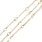 Ion Plating(IP) 304 Stainless Steel Twist Oval Link Chains, Soldered, with Spool, Golden, 13.5x1.5x0.8mm