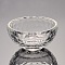 Faceted Bowl Glass Jewelry Displays, Clear, 79x46mm